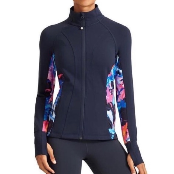 Athleta Jackets & Blazers - Athleta Super Impose Hope Jacket Navy Floral